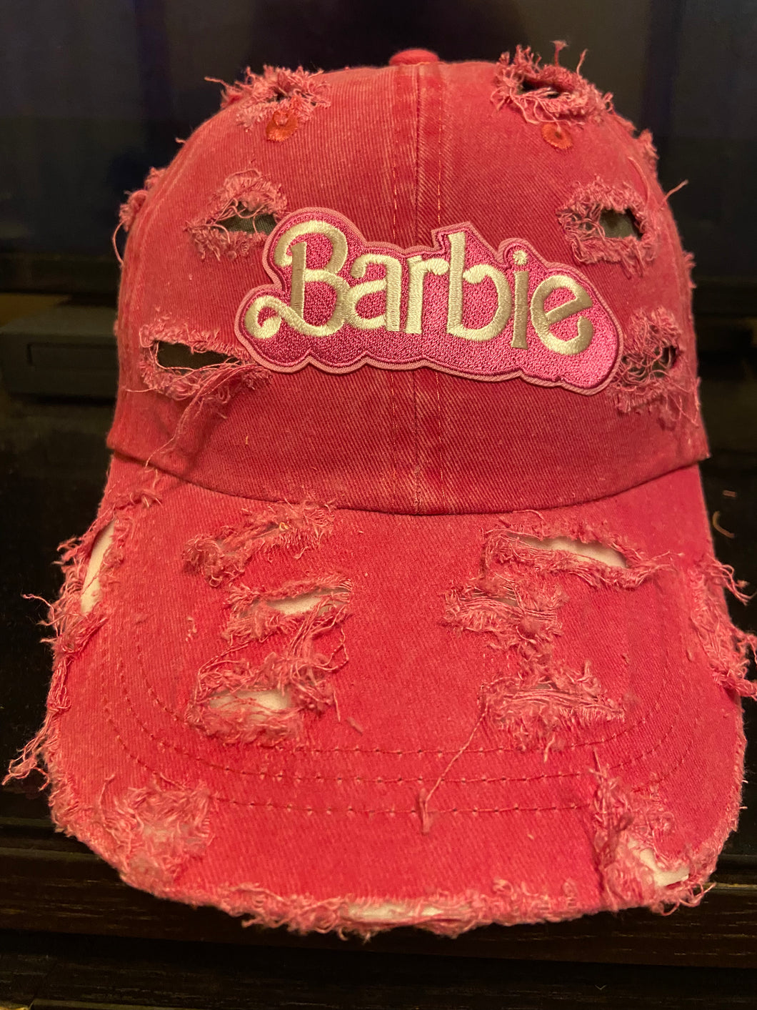 Barbie Distressed Dad Cap