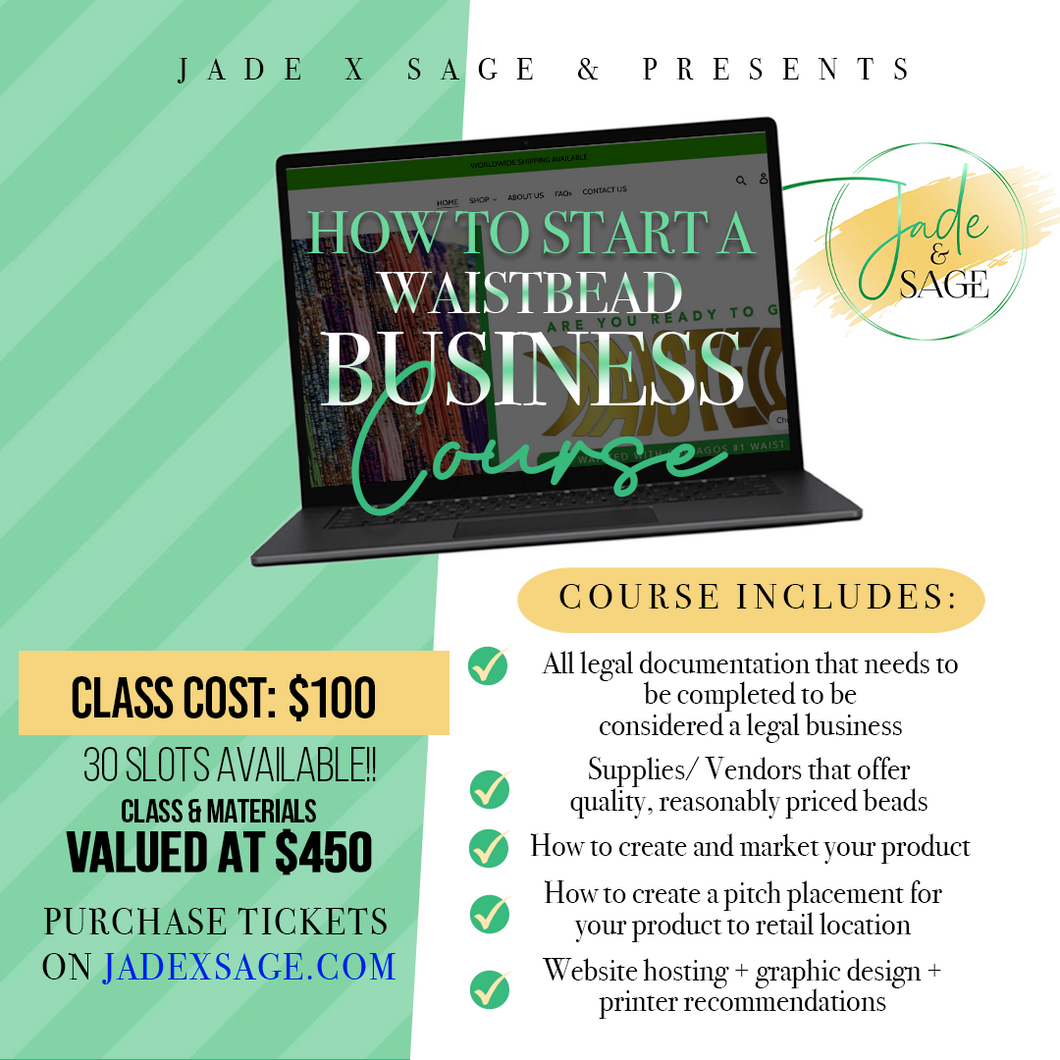 How to a Start a Waistbead Business 👩🏽‍💼 Course