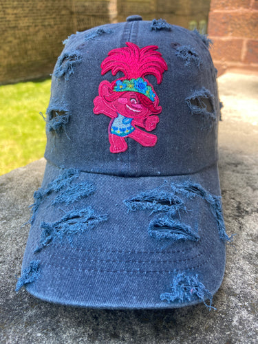 Poppy Distressed Dad Cap