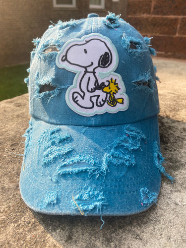 Snoopy & Woodstock Distressed Dad Cap