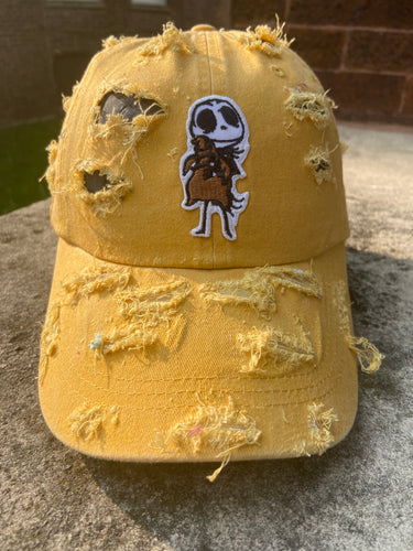 Jack & Oogie Boogie Distressed Dad Cap