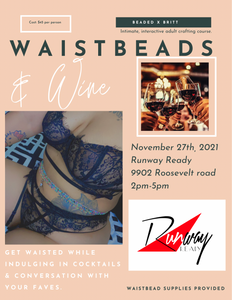 Waistbead & Wine 🍷 Class at Runway Ready Boutique 11/27